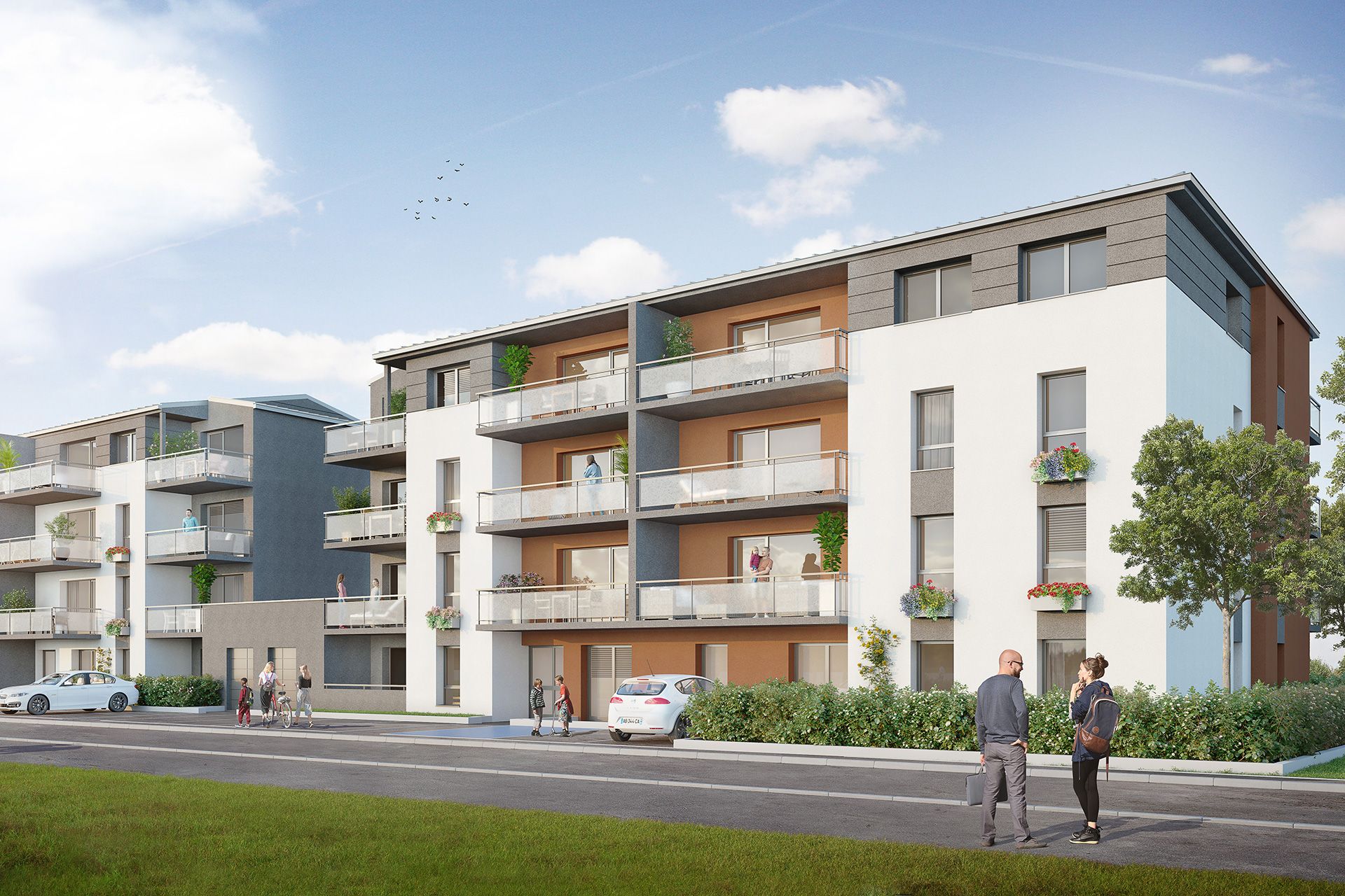 Concept Immobilier - Les Jardins d'Agathe - Appartements neufs à Florange - Vue extérieure